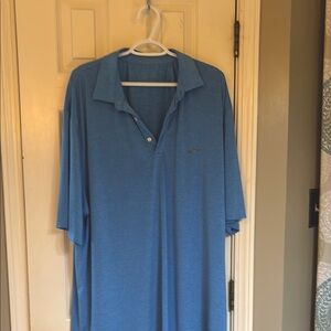 Blue Polo Shirt with Classic Collar and Casual Style